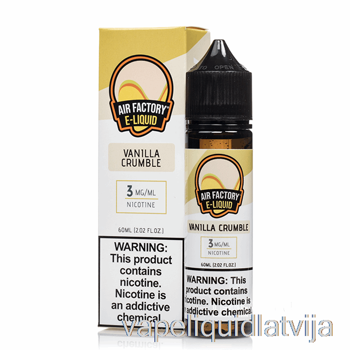 Vanilla Crumble - Gaisa Fabrika - 60ml 0mg Vape šķidrums